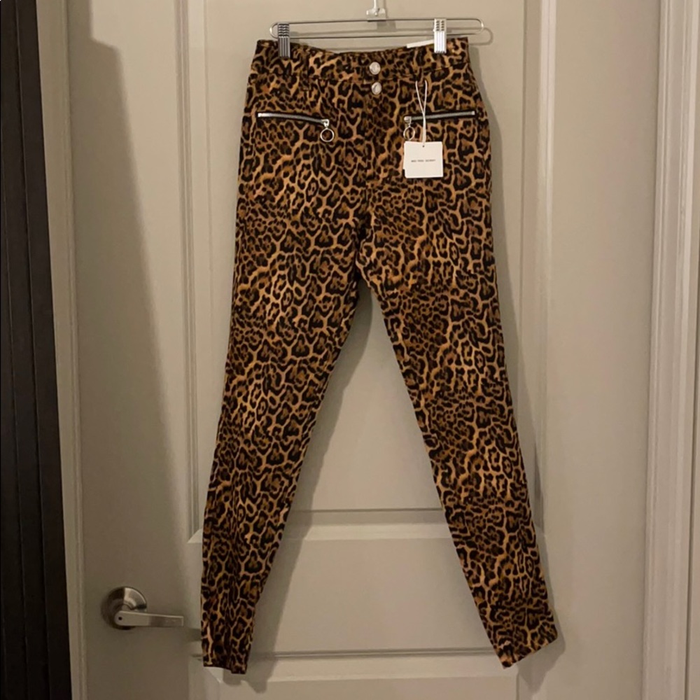 New Zara Leopard Skinny Pants US2